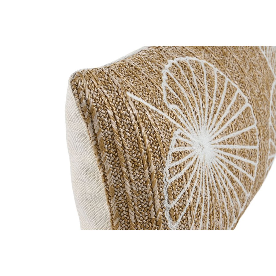 Pude Home ESPRIT Hvid Natur 50 x 15 x 30 cm #2