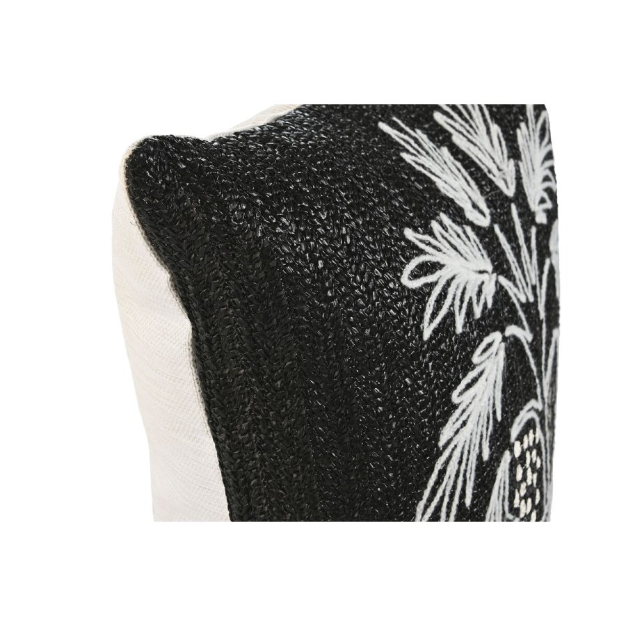 Pude Home ESPRIT Hvid Sort Palmera 42 x 15 x 42 cm #2