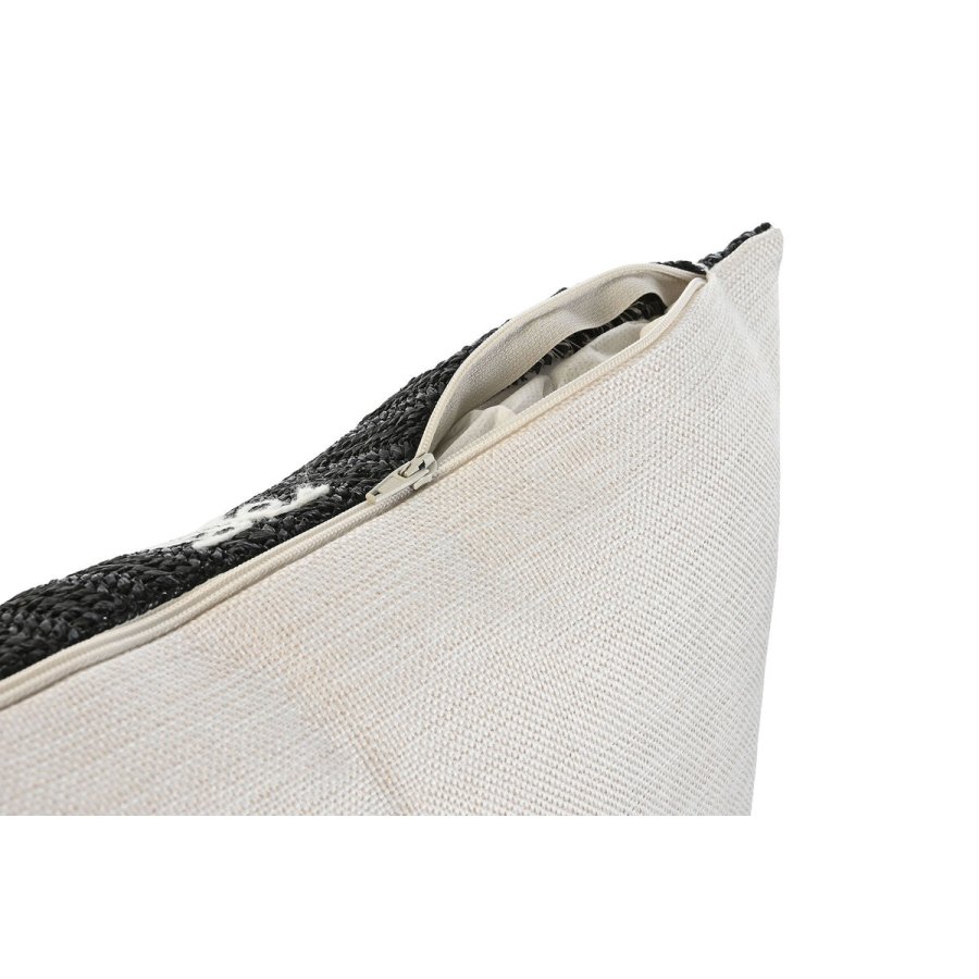 Pude Home ESPRIT Hvid Sort Palmera 42 x 15 x 42 cm #5