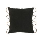 Pude Home ESPRIT Sort 45 x 15 x 45 cm #1