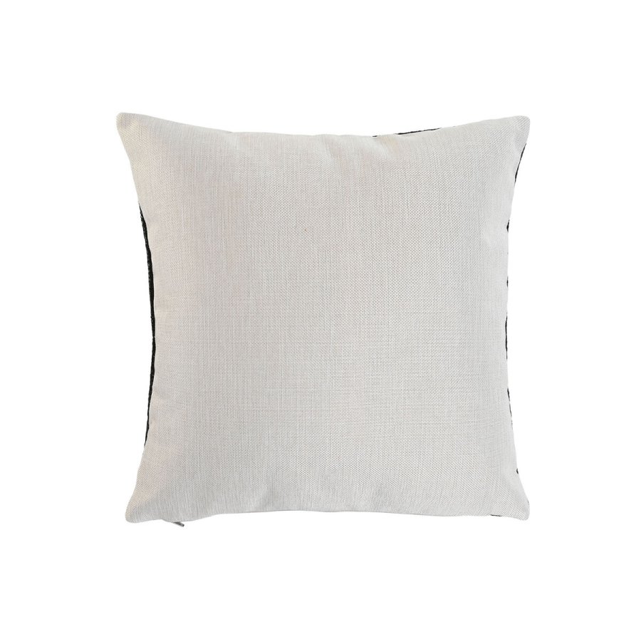 Pude Home ESPRIT Hvid Sort 42 x 15 x 42 cm #3
