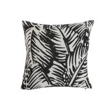 Pude Home ESPRIT Hvid Sort Udskrevet 45 x 15 x 45 cm #1