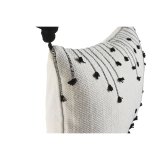 Pude Home ESPRIT Hvid Sort Romber 50 x 15 x 30 cm #2