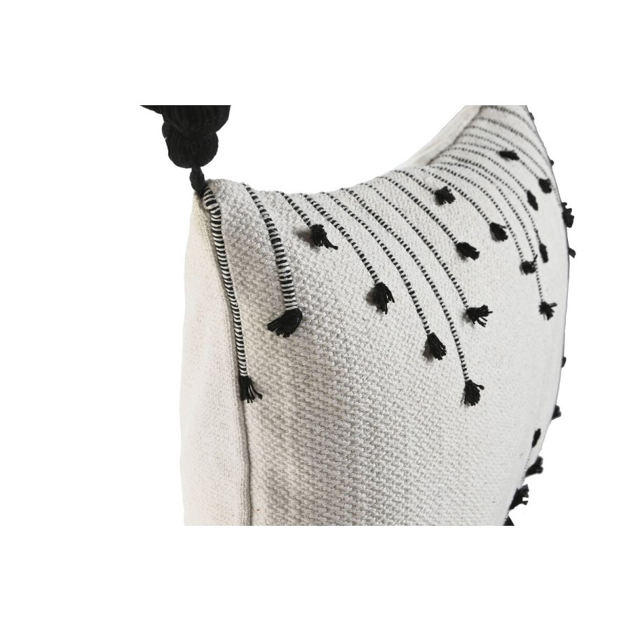 Pude Home ESPRIT Hvid Sort Romber 50 x 15 x 30 cm #2