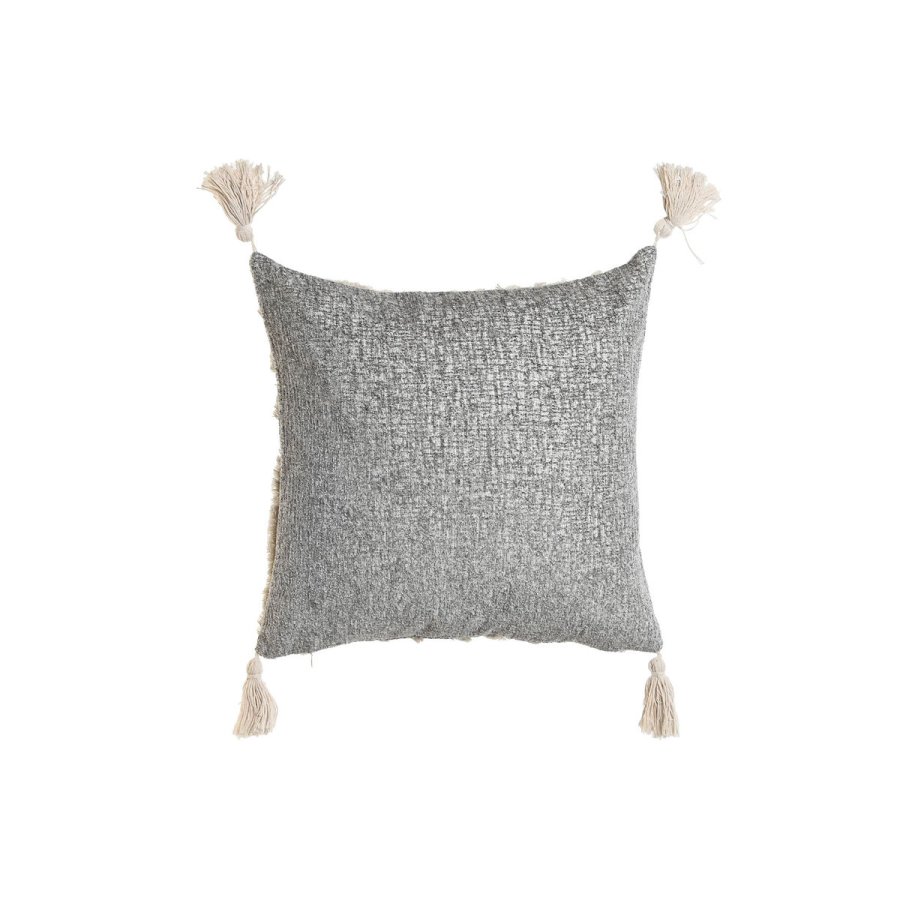 Pude Home ESPRIT Hvid Gr Kvaster Boho 45 x 15 x 45 cm #3