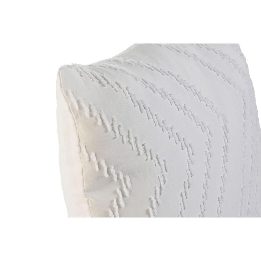 Pude Home ESPRIT Hvid 45 x 45 x 45 cm #2