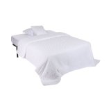Sengetppe (vattppe) Home ESPRIT Hvid 180 x 260 cm #1