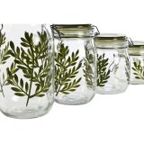 St med 4 Dser Home ESPRIT Grn Krystal Jern 1,5 L 11,3 x 11,3 x 21,7 cm #4