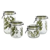 St med 4 Dser Home ESPRIT Grn Krystal Jern 1,5 L 11,3 x 11,3 x 21,7 cm #13