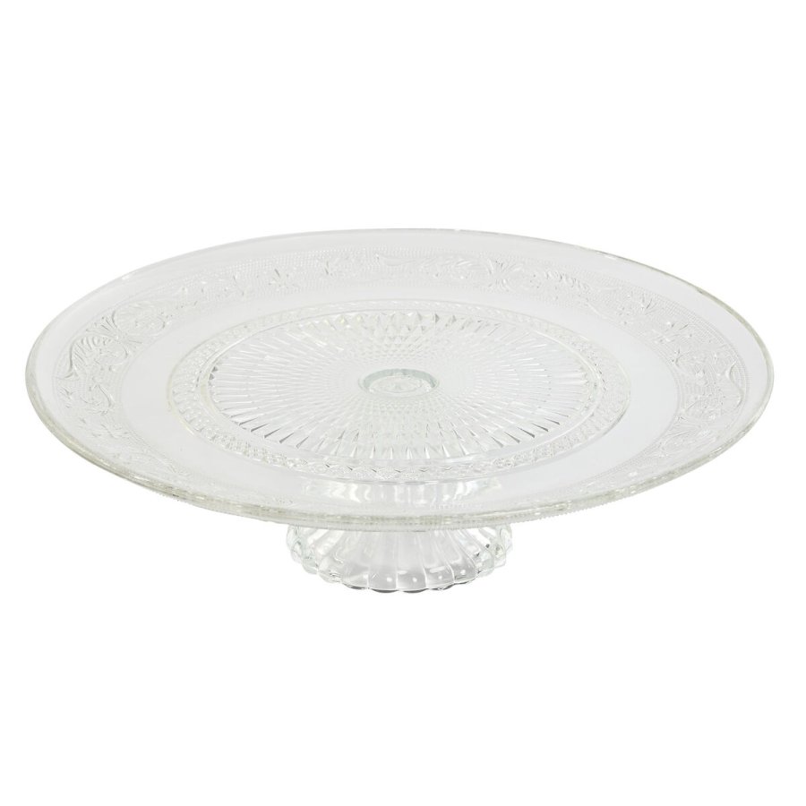 Flad Plade Home ESPRIT Gennemsigtig Krystal 33 x 33 x 9,4 cm #7