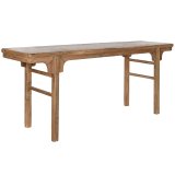 Sofabord Home ESPRIT M�rkebrun Teak 195 x 50 x 82 cm #1