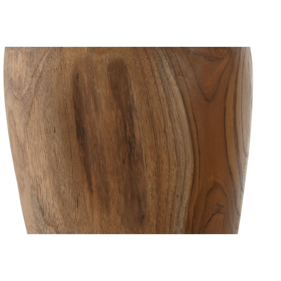 Vase Home ESPRIT Natur M�rkebrun Teak 25 x 25 x 40 cm #3