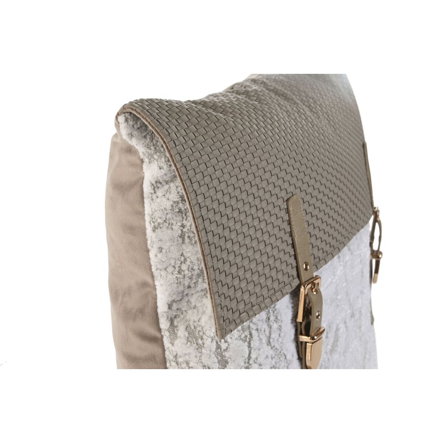 Pude Home ESPRIT Hvid 45 x 10 x 45 cm #2