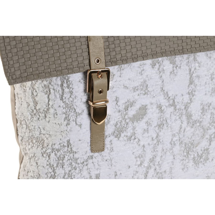 Pude Home ESPRIT Hvid 45 x 10 x 45 cm #3