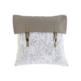 Pude Home ESPRIT Hvid 45 x 10 x 45 cm #1