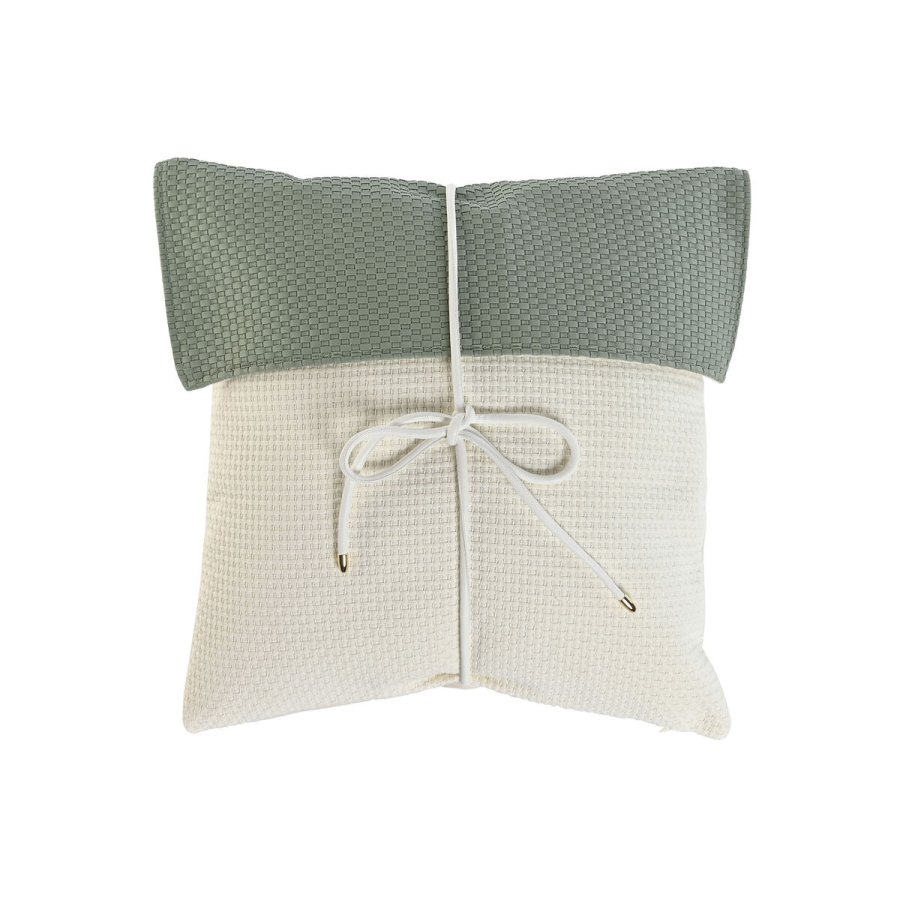 Pude Home ESPRIT Hvid Gr�n 45 x 10 x 45 cm #2