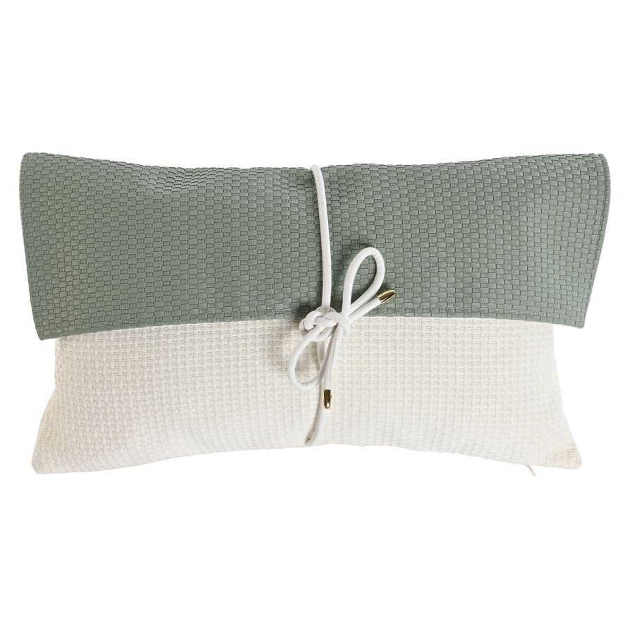 Pude Home ESPRIT Hvid Gr�n 50 x 10 x 30 cm #1