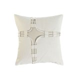 Pude Home ESPRIT Hvid 45 x 10 x 45 cm #1
