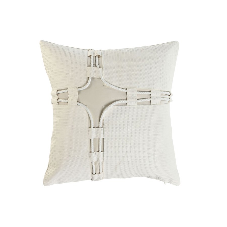 Pude Home ESPRIT Hvid 45 x 10 x 45 cm #1