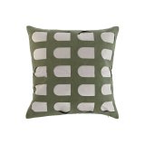 Pude Home ESPRIT Hvid Gr�n 45 x 10 x 45 cm #1