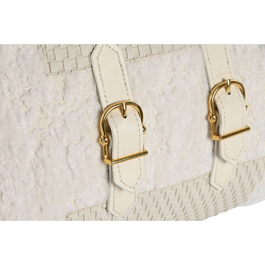 Pude Home ESPRIT Hvid 50 x 10 x 30 cm #3