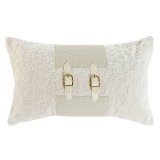 Pude Home ESPRIT Hvid 50 x 10 x 30 cm #1