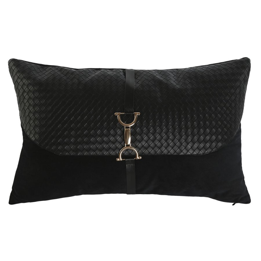 Pude Home ESPRIT Sort Gylden 50 x 10 x 30 cm #1