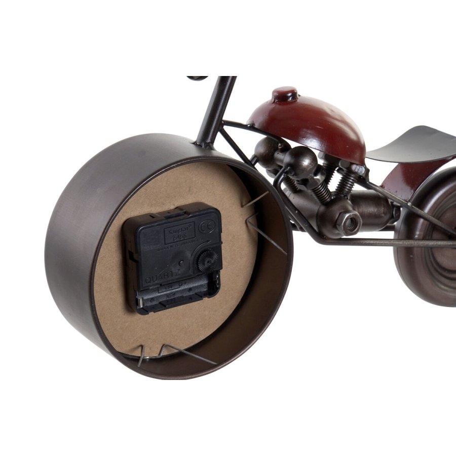 Namizna ura Home ESPRIT Rd Metal Krystal Tr MDF Motorcykel Vintage 32,5 x 10 x 18 cm #9
