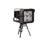 Namizna ura Home ESPRIT Metal Krystal Tr MDF Vintage 17 x 26 x 32,5 cm #1