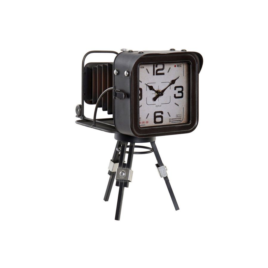 Namizna ura Home ESPRIT Metal Krystal Tr MDF Vintage 17 x 26 x 32,5 cm #1