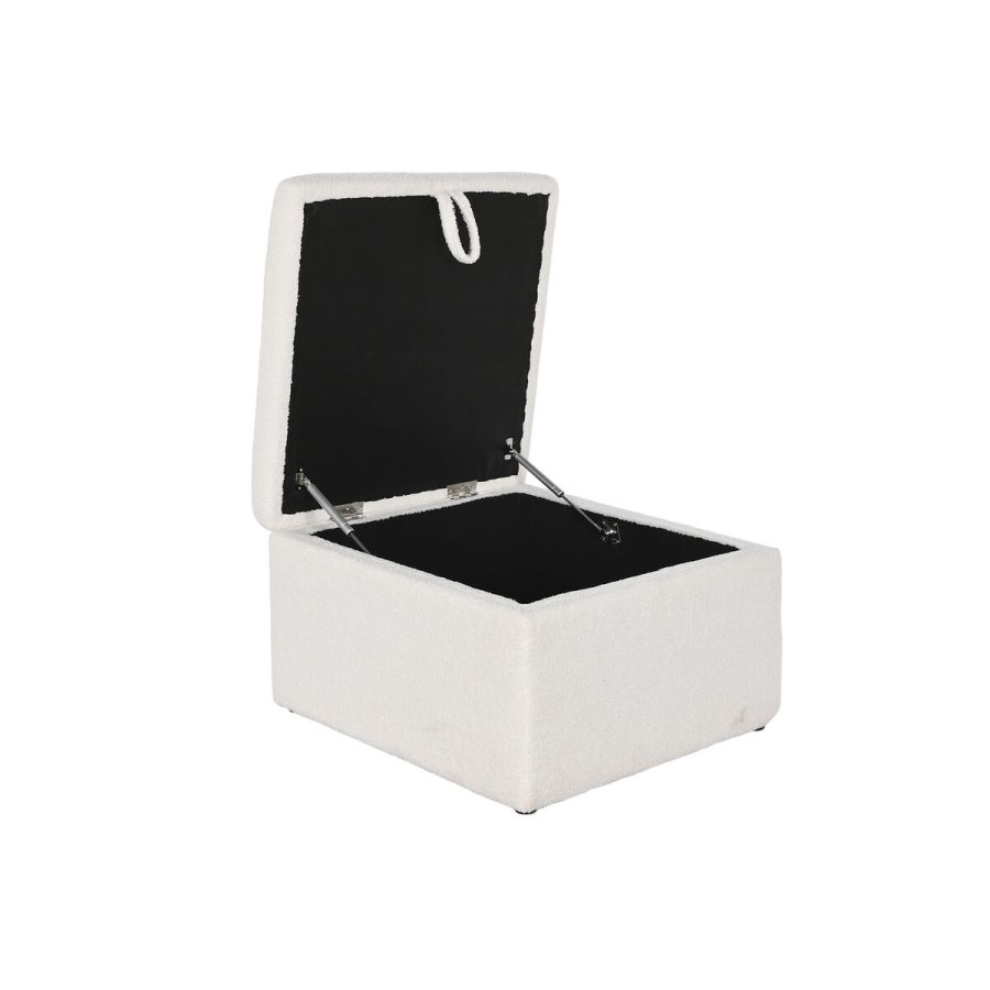 Stol Home ESPRIT Hvid Polyester Tr MDF 60 x 60 x 36 cm #13