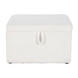 Stol Home ESPRIT Hvid Polyester Tr MDF 60 x 60 x 36 cm #25
