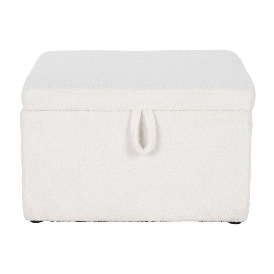 Stol Home ESPRIT Hvid Polyester Tr MDF 60 x 60 x 36 cm #25