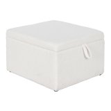 Stol Home ESPRIT Hvid Polyester Tr MDF 60 x 60 x 36 cm #1