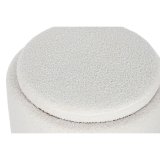 Stol Home ESPRIT Hvid Polyester Gummitr Tr MDF 48 x 48 x 43 cm #5