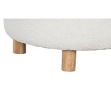 Stol Home ESPRIT Hvid Polyester Gummitr Tr MDF 48 x 48 x 43 cm #9