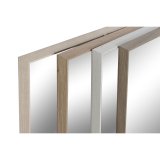 Vgspejl Home ESPRIT Hvid Brun Beige Gr Krystal polystyren 63,3 x 2,6 x 89,6 cm (4 enheder) #17