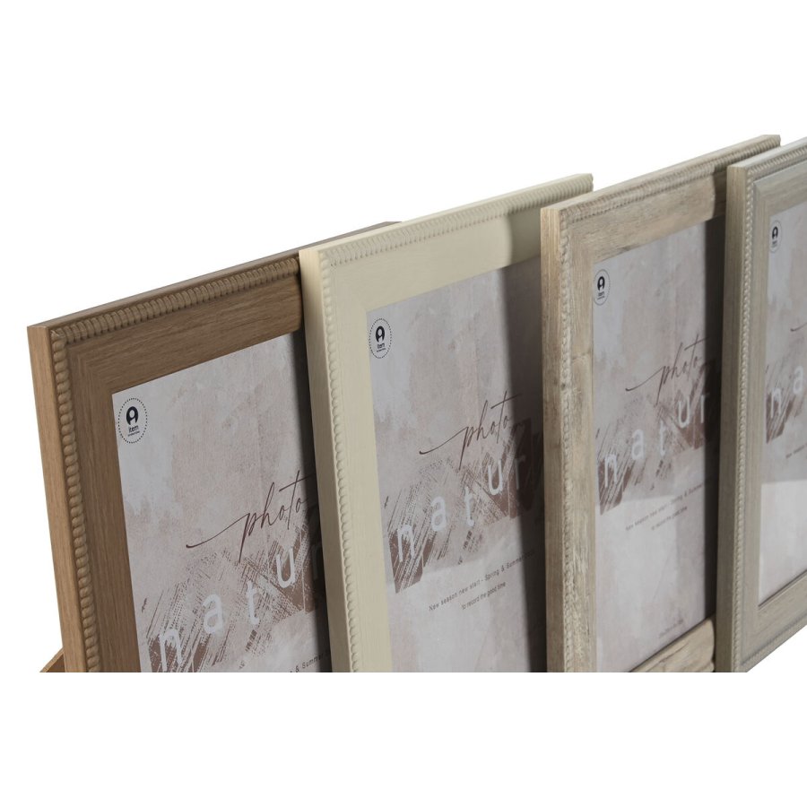 Fotoramme Home ESPRIT Brun Beige Fldefarvet Natur Krystal polystyren 26,2 x 1,6 x 31,2 cm #5