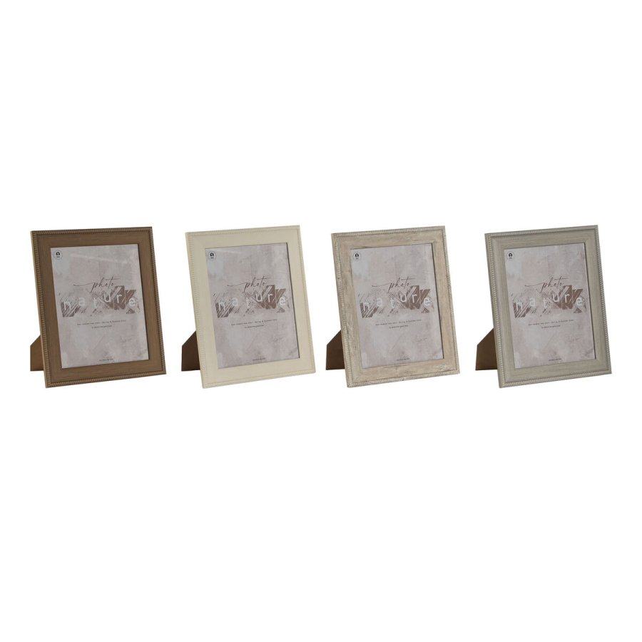 Fotoramme Home ESPRIT Brun Beige Fldefarvet Natur Krystal polystyren 26,2 x 1,6 x 31,2 cm #1