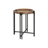 Lille serveringsbord Home ESPRIT Tr Metal 50 x 50 x 60 cm #1