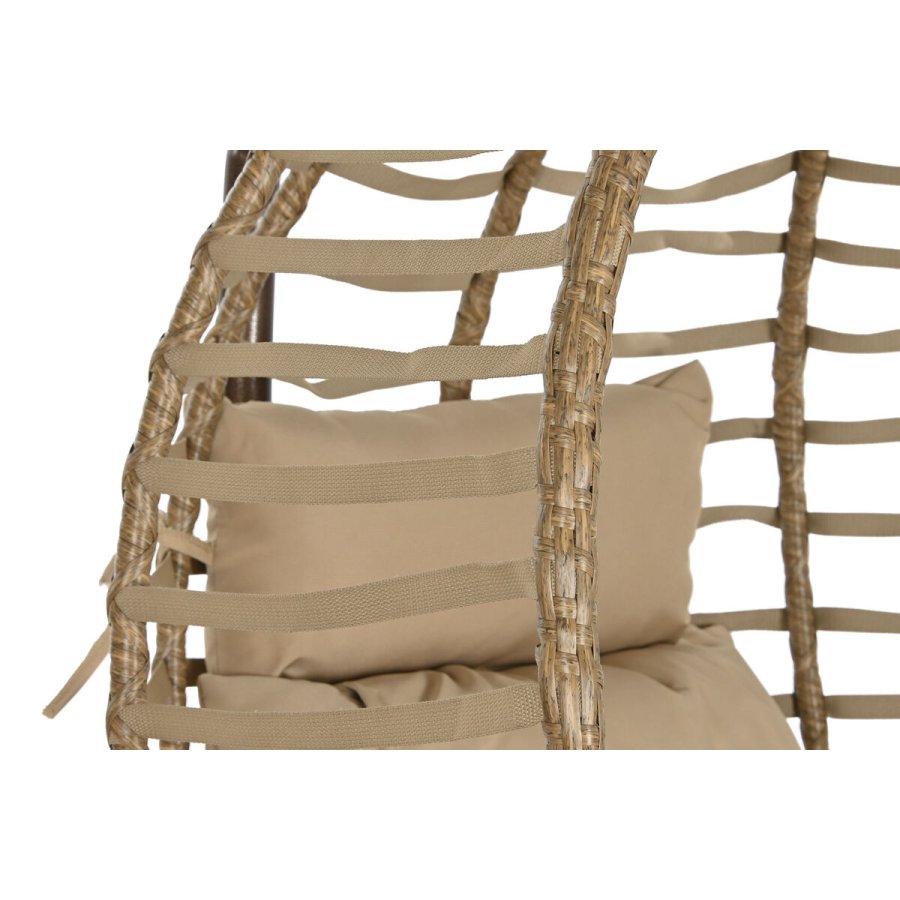 H�ngende havestol Home ESPRIT M�rkebrun Lys brun Aluminium syntetisk spanskr�r 107 x 105 x 108 cm #2