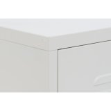 Natbord Home ESPRIT Hvid Metal 35 x 35 x 51 cm #9