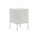 Natbord Home ESPRIT Hvid Metal 35 x 35 x 51 cm #1