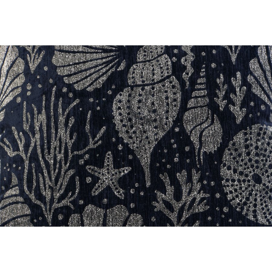 Pude Home ESPRIT Slvfarvet Marinebl Middelhavet 45 x 15 x 45 cm #3