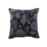 Pude Home ESPRIT Slvfarvet Marinebl Middelhavet 45 x 15 x 45 cm #1