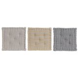 Pude Home ESPRIT Gul Beige Middelhavet 56 x 56 x 13 cm (3 enheder) #6