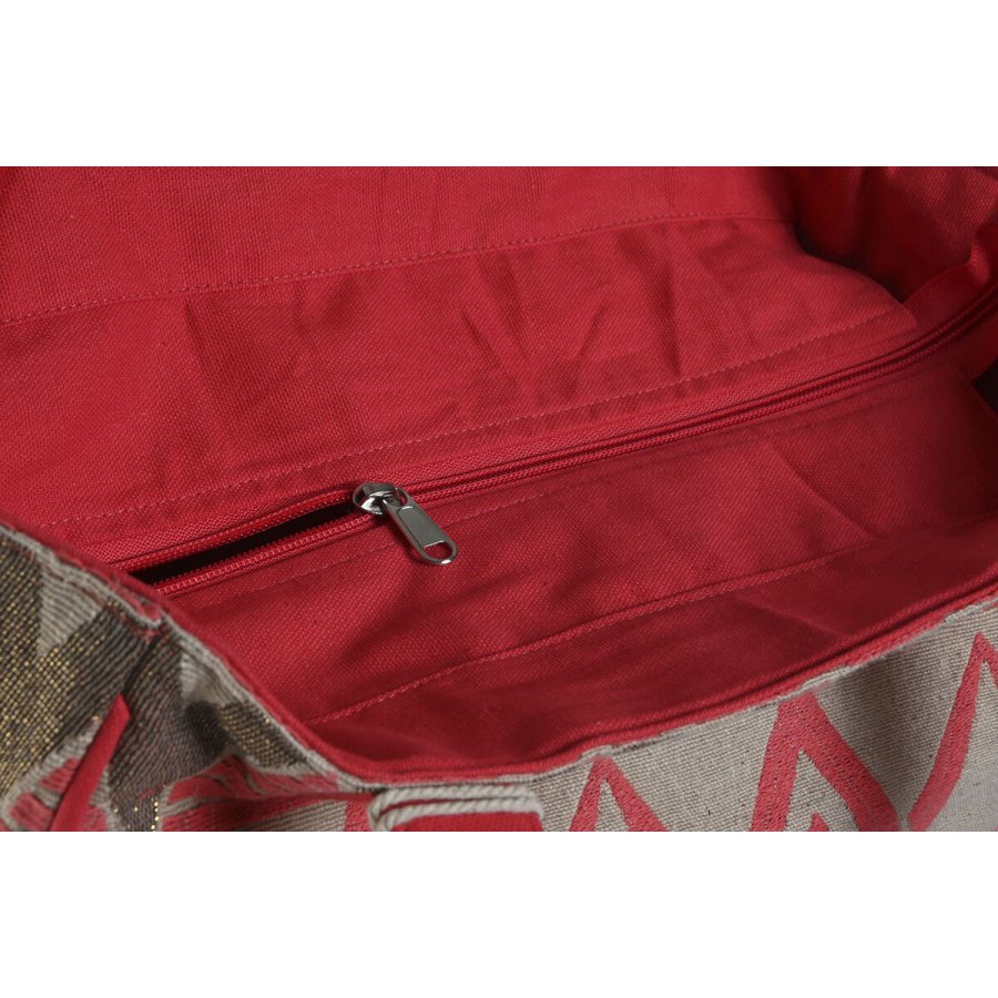 Skuldertaske Home ESPRIT Beige Fuchsia 31 x 16 x 66 cm #3