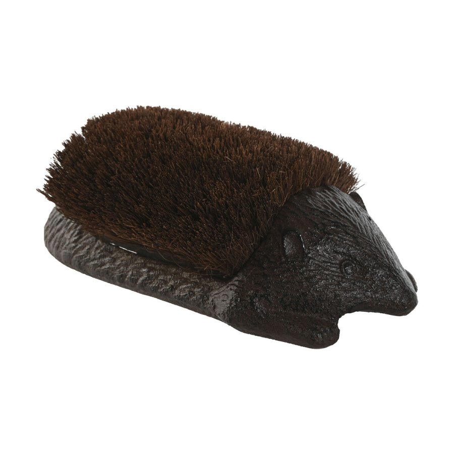 Drmtte Home ESPRIT Mrkebrun Jern 28 x 12,5 x 9,5 cm Pindsvin #1