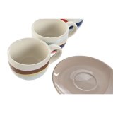 Dele kaffekopst Home ESPRIT Gul Bl Grn Syren Metal Dolomite 180 ml #7