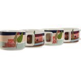 Dele kaffekopst Home ESPRIT Bl Grn Pink Syren Metal Bambus Dolomite 260 ml #4